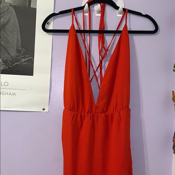 Fashion Nova Dresses & Skirts - Red Criss Cross Open Back Dress